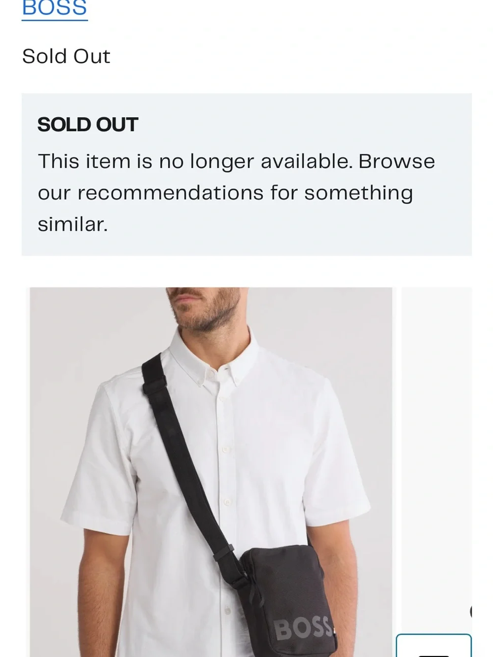 NWT Men’s HUGO BOSS Crossbody Sling Bag 2026 Pixel Logo Ripstop Canvas Black